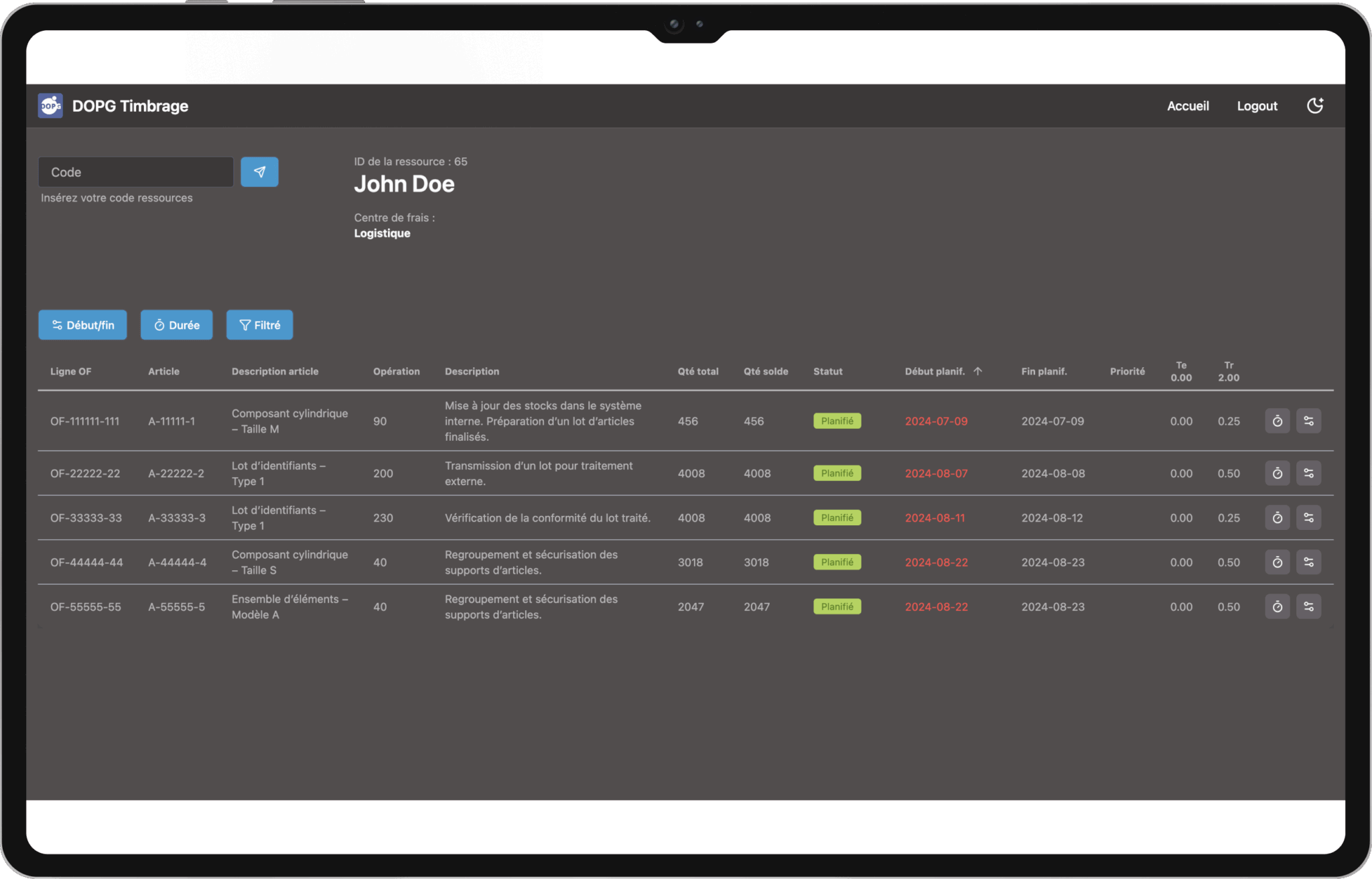 DOP Timbrage Web